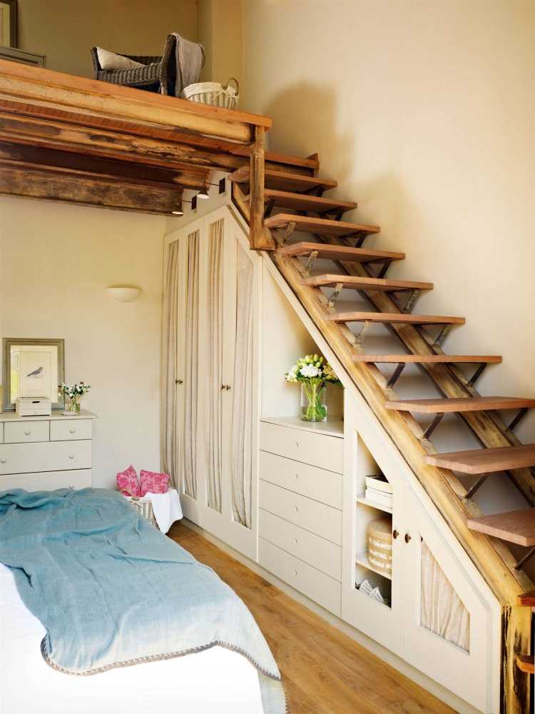 escaleras con armario